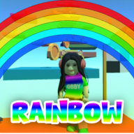 彩虹跑酷游戏(rainbow obby parkour)