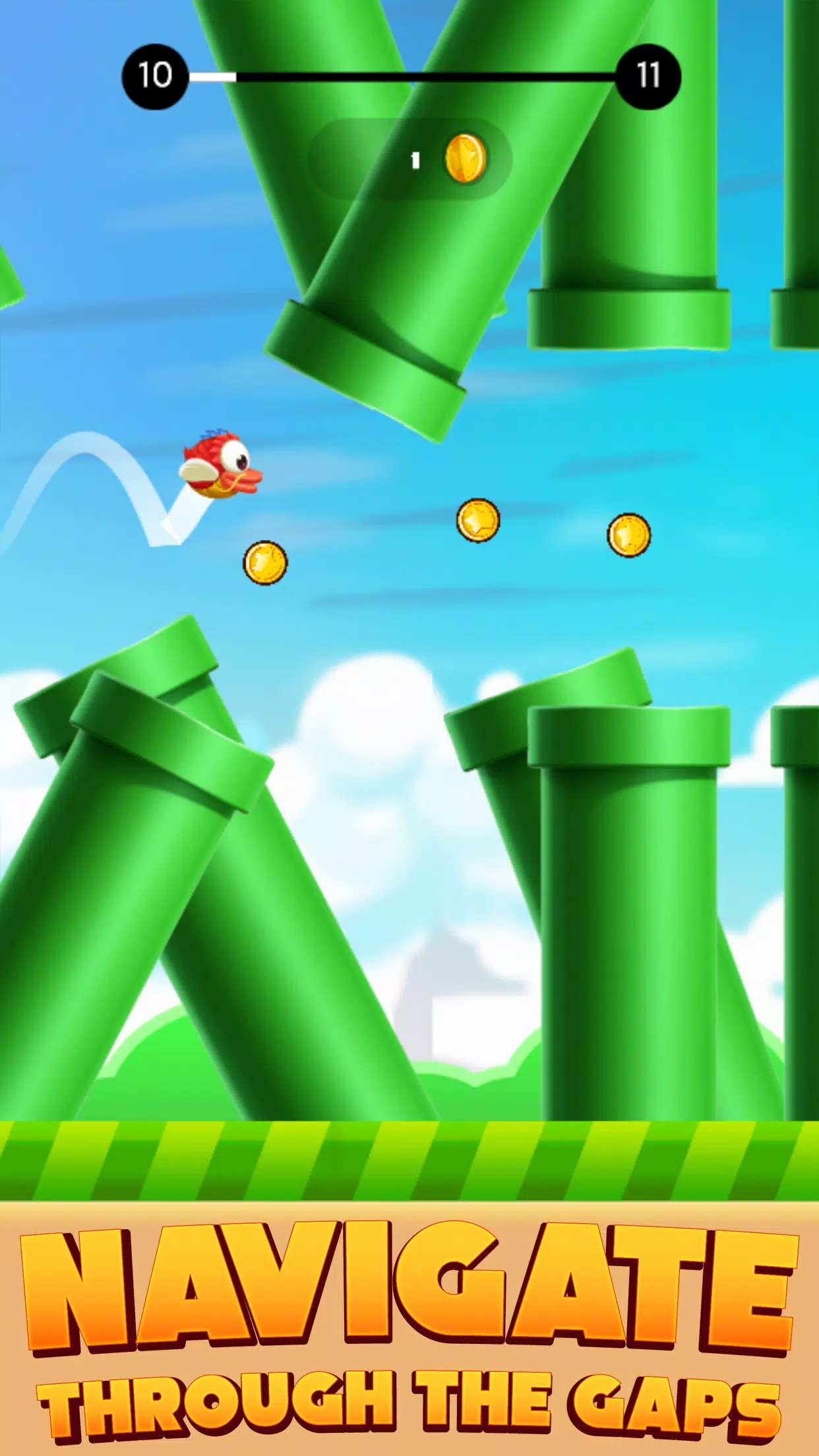 飞翔的小鸟游戏(Flapping Flying Bird Game)图2