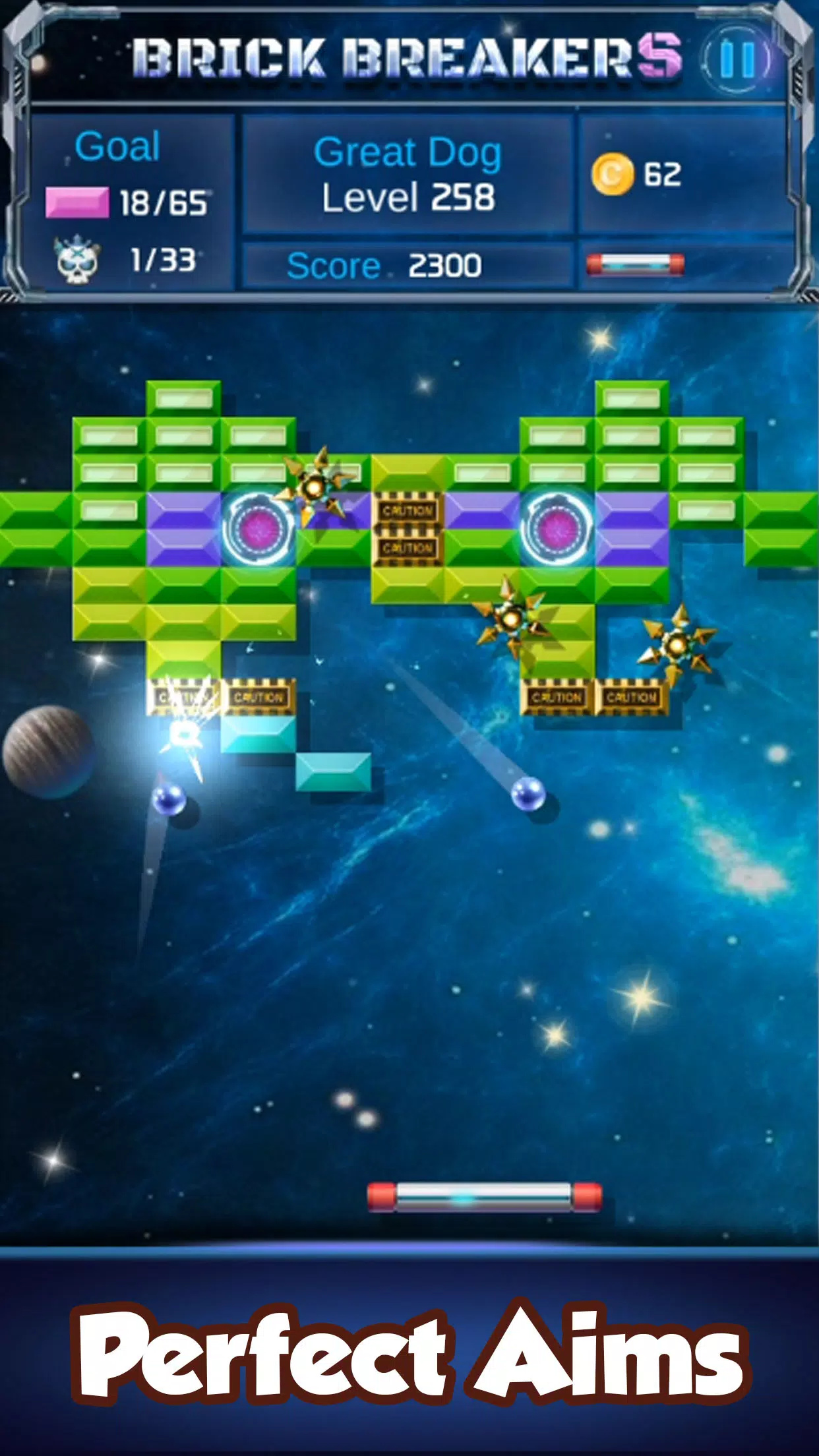 碎砖机游戏(Brickbreaker)图1