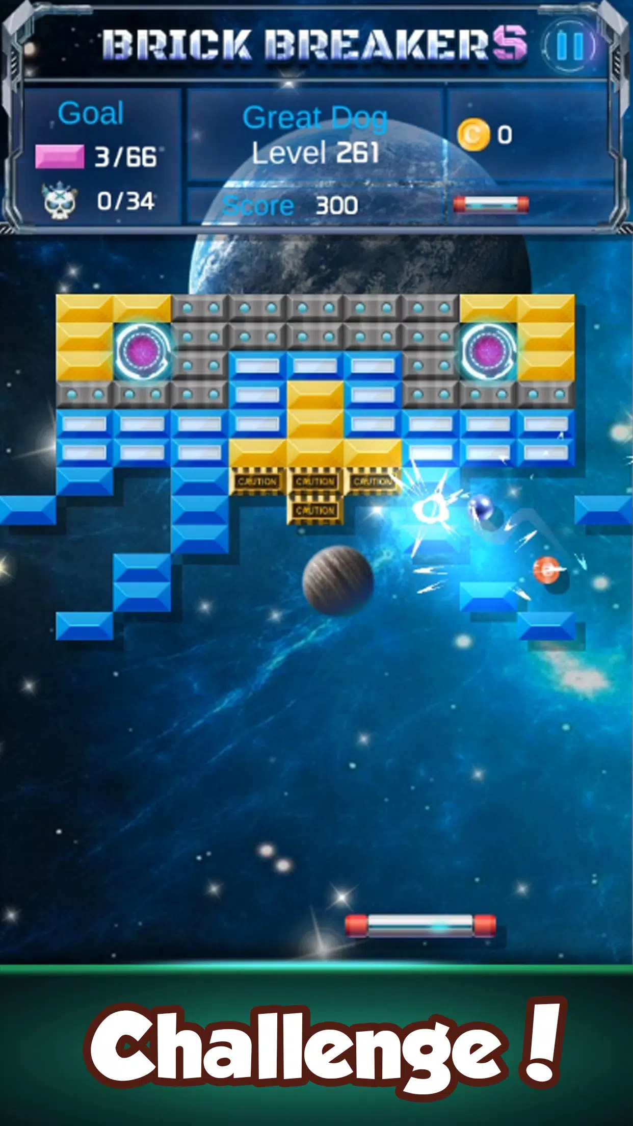 碎砖机游戏(Brickbreaker)图4