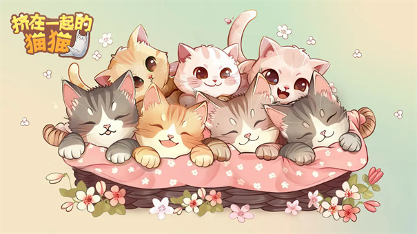 挤在一起的猫猫图2