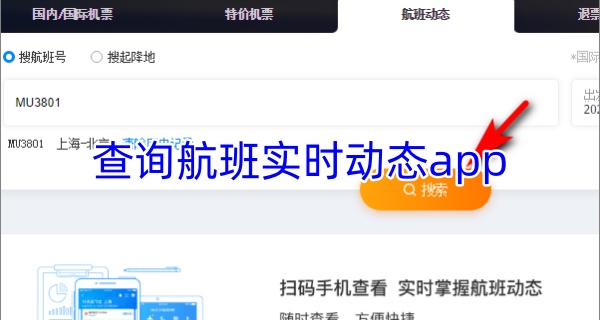 查询航班实时动态app