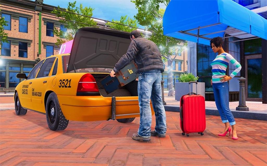 Grand City Taxi Driving Car Simulator图1