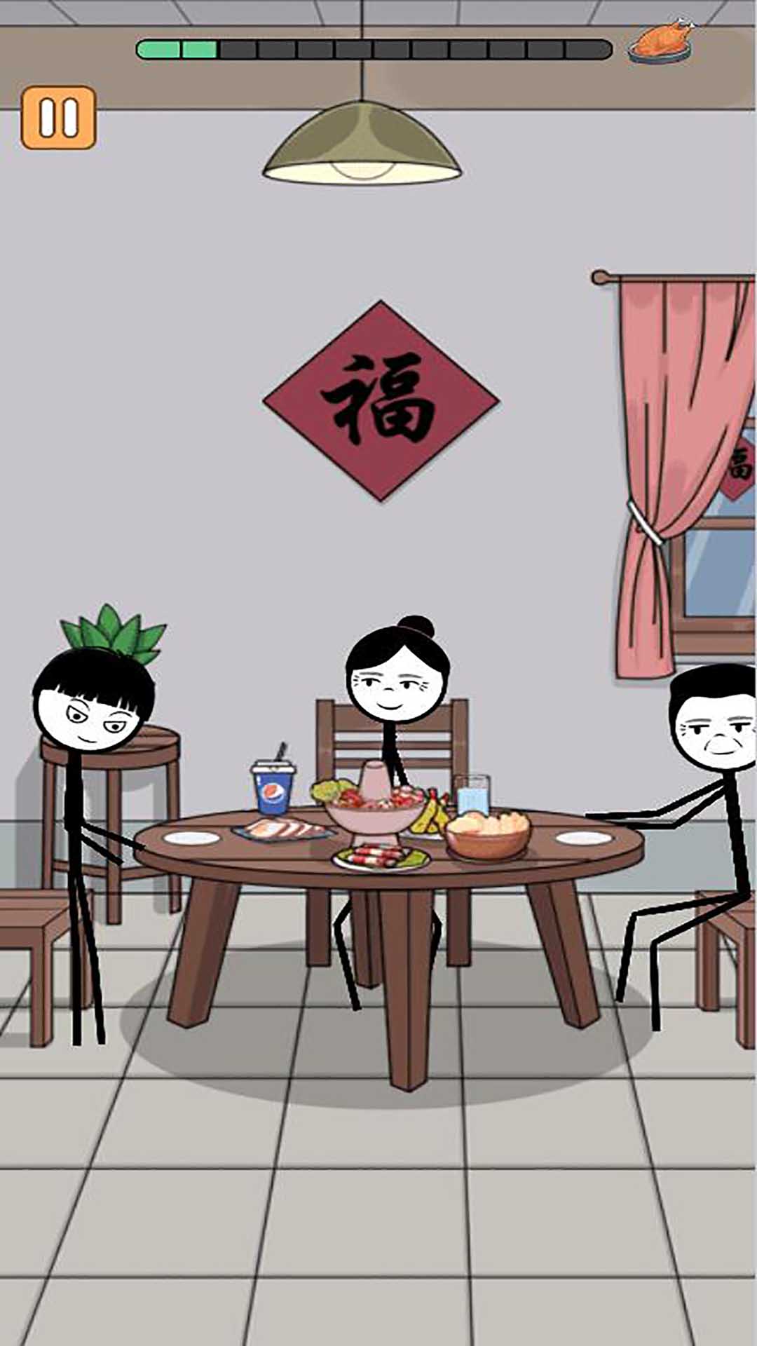 火柴人搞笑逃亡记春节篇游戏图2