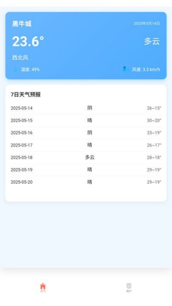 黑猫天气助手app图1