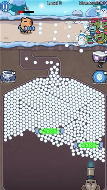 雪球子弹倍增器游戏图3