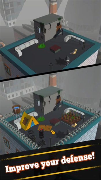 屋顶生存僵尸塔防游戏图1