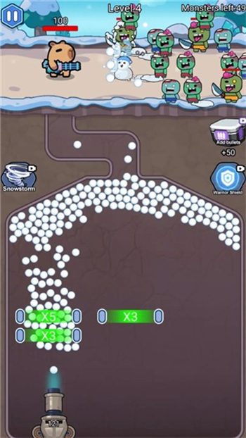 雪球子弹倍增器游戏图1