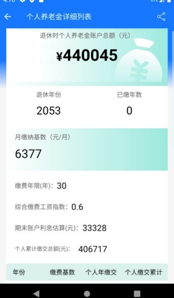 养老金计算器app图3