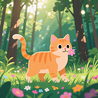 萌猫森林大冒险游戏