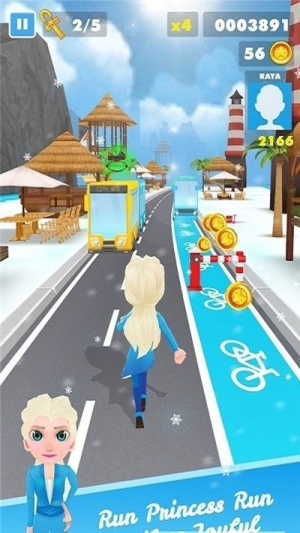 冰公主冒险跑酷（Subway Princess Rush）图2