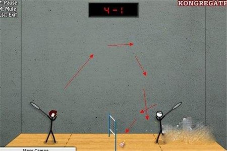 火柴人打羽毛球（Stickman Badminton）图1