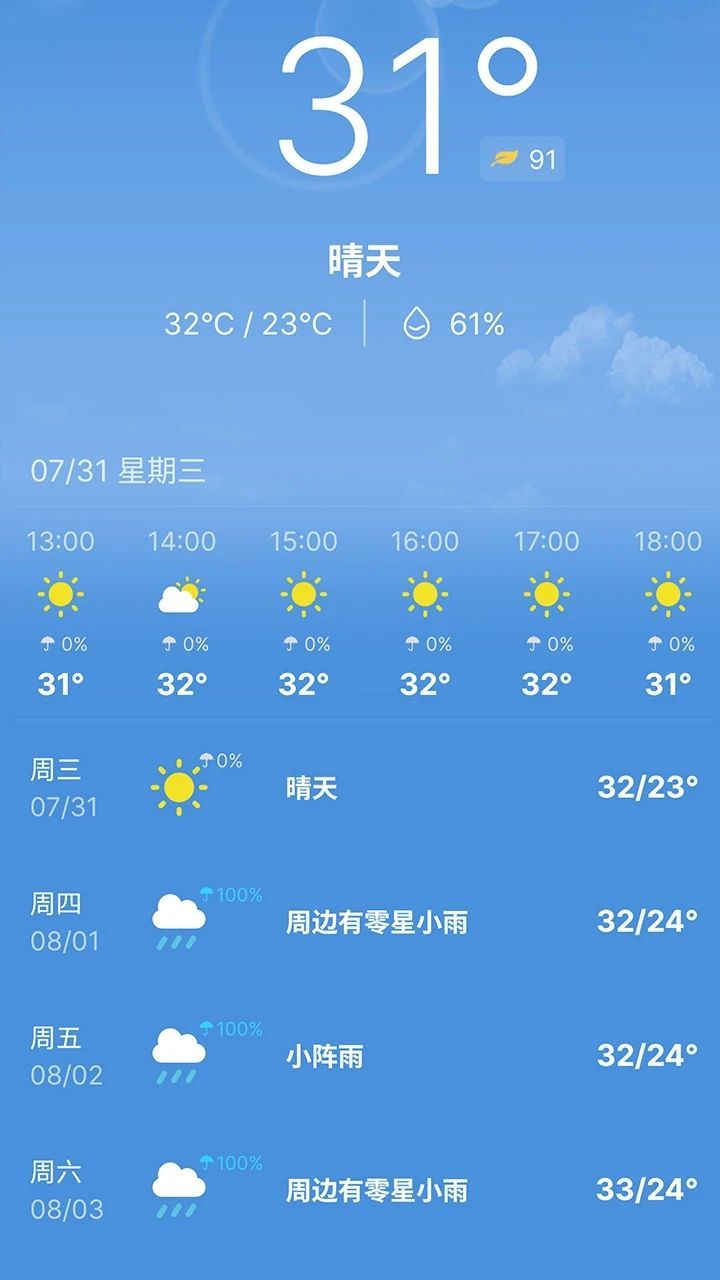 精灵天气预告软件图1