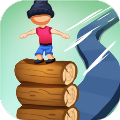 独木桥上叠圆木（Crossy Logs）