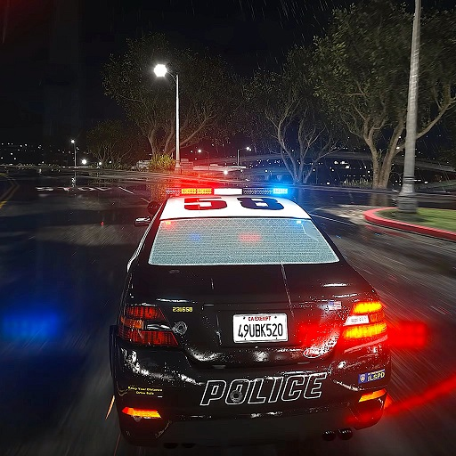 警车超速追逐游戏