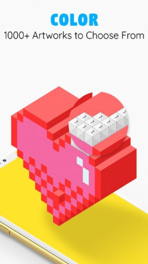 像素填色3D图1