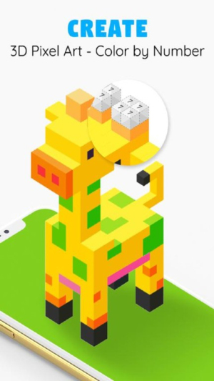 像素填色3D图3