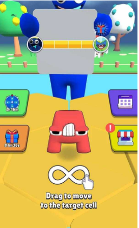 Alphabet Fall .io Match Race图3