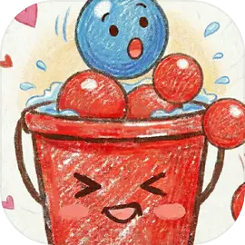 彩球瀑布-画线物理益智游戏