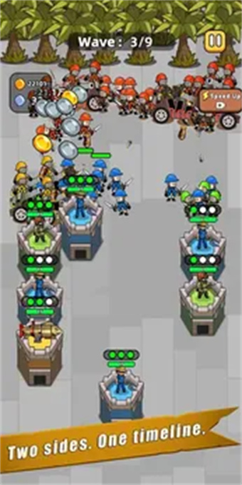 Crowd Mob War Hex Tower Battle游戏图3