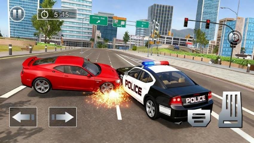 警车狂飙赛游戏图1