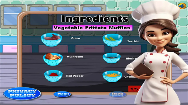 game cooking vegetable muffins游戏图2