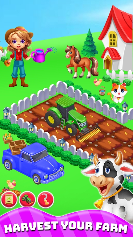 Kids Farm Pets Bubble Shooter游戏图2