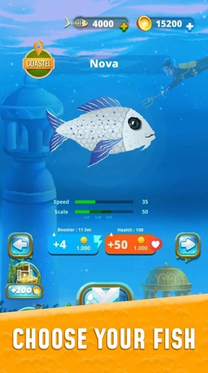 深海养鱼大作战(Grow Fish.io)