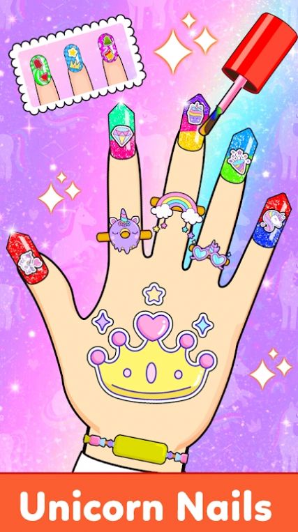 儿童美甲沙龙女孩游戏