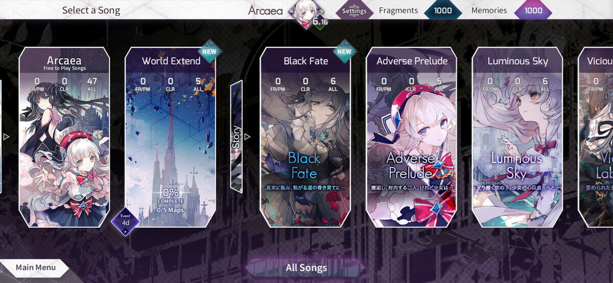 arcaea全曲包破解图1