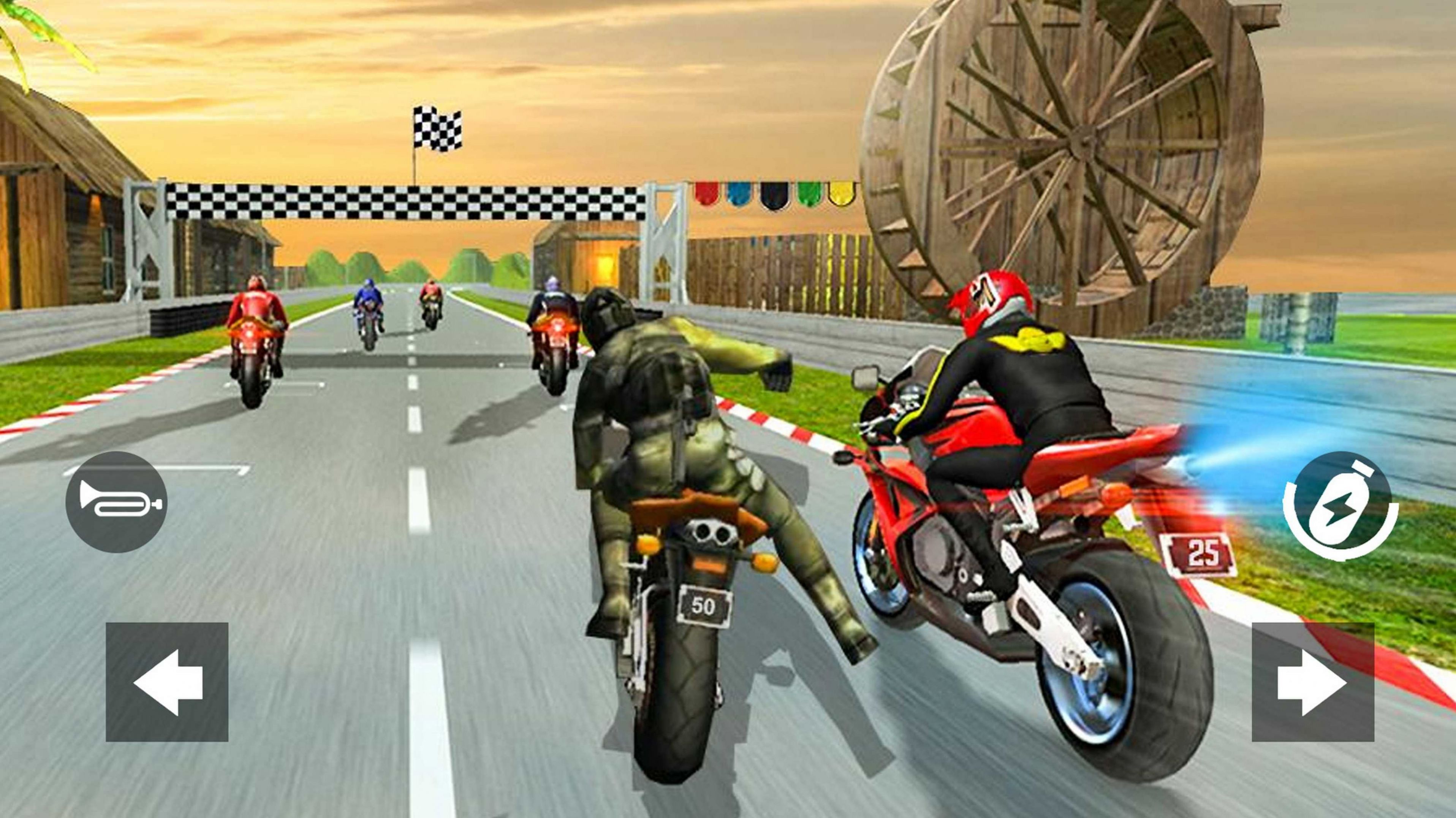 Motorbike Kick Race