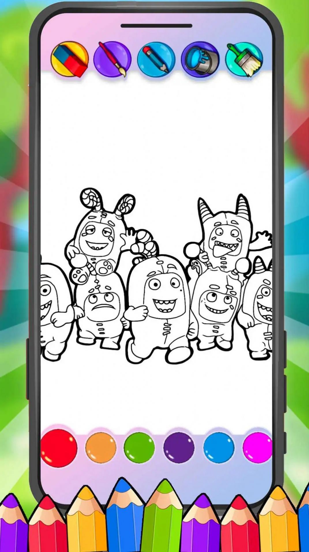  Oddbods Coloring Game