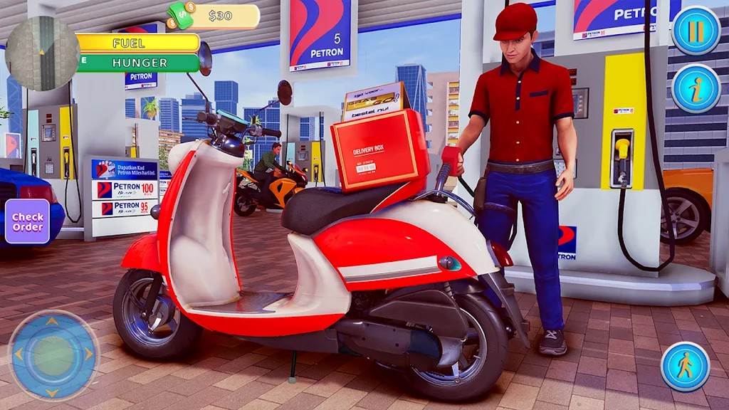 Food Delivery Boy Bike Game 3D