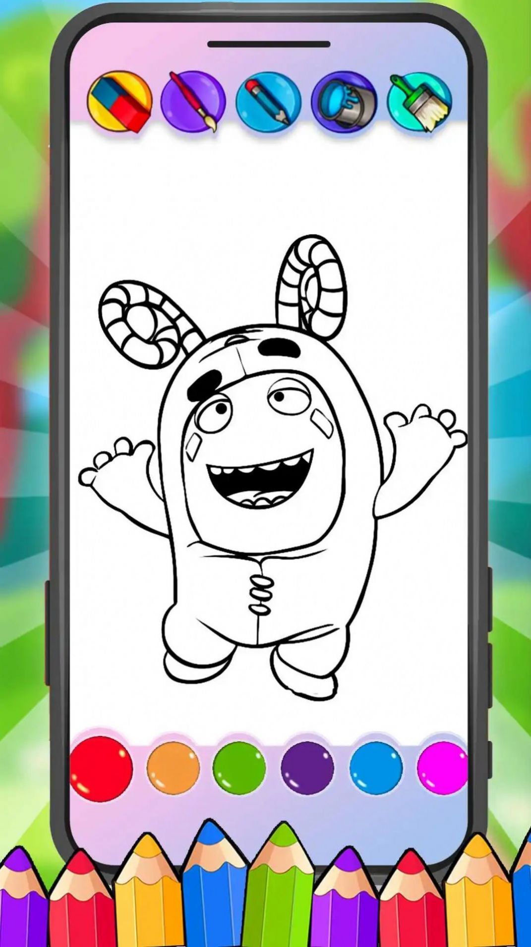  Oddbods Coloring Game