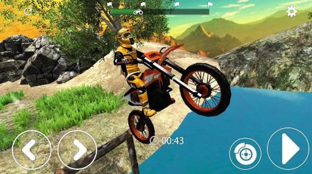 摩托山路越野赛游戏(moto stunt)图2