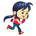 跑步女孩Running girl