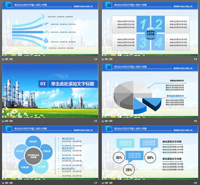 工业化工PPT模板