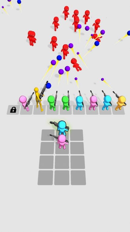 合并火柴人排序射击(Queued Shooters)