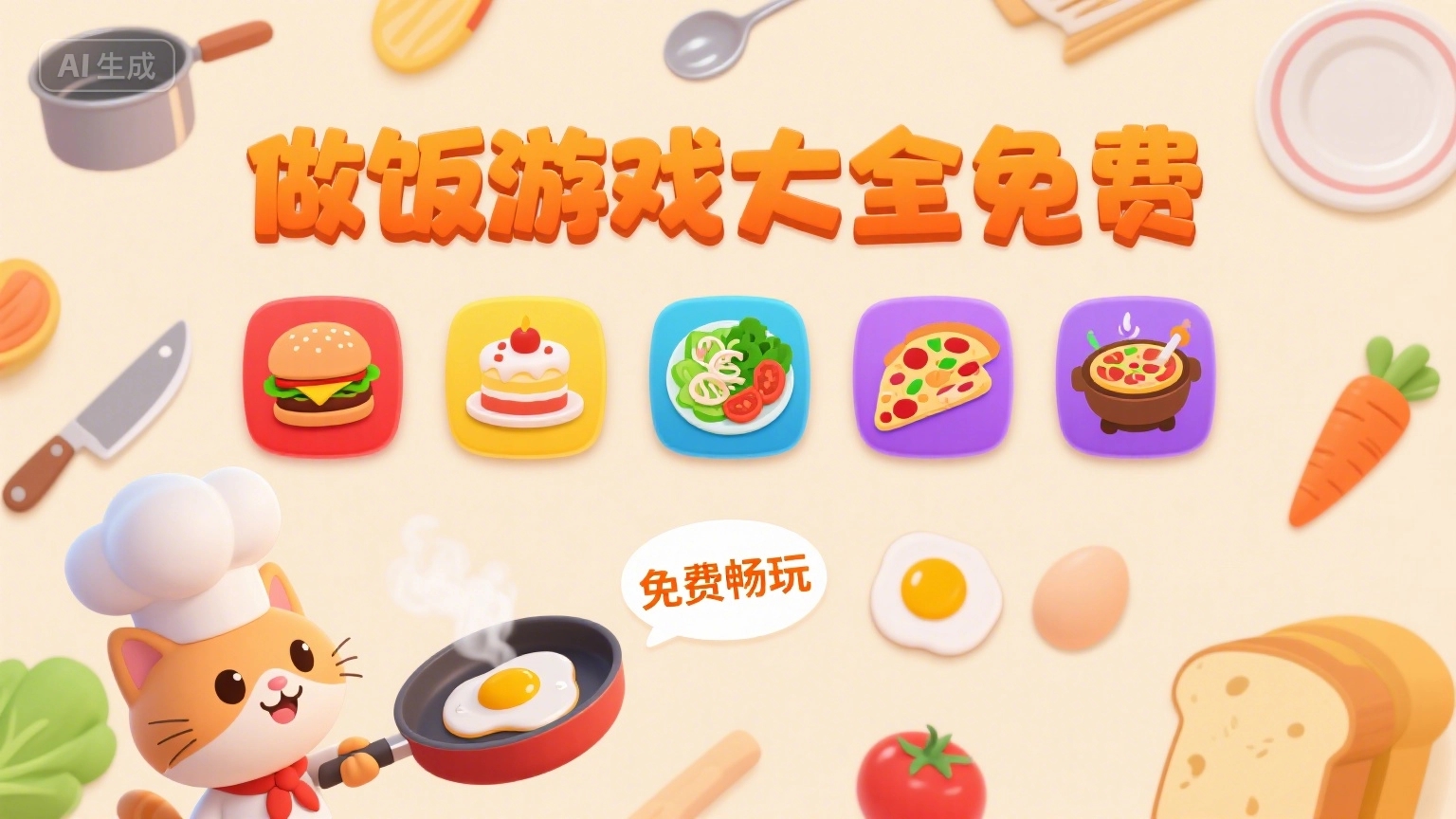 能自由做饭的3D游戏