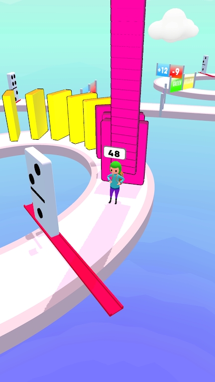 多米诺骨摆放跑游戏下载图1