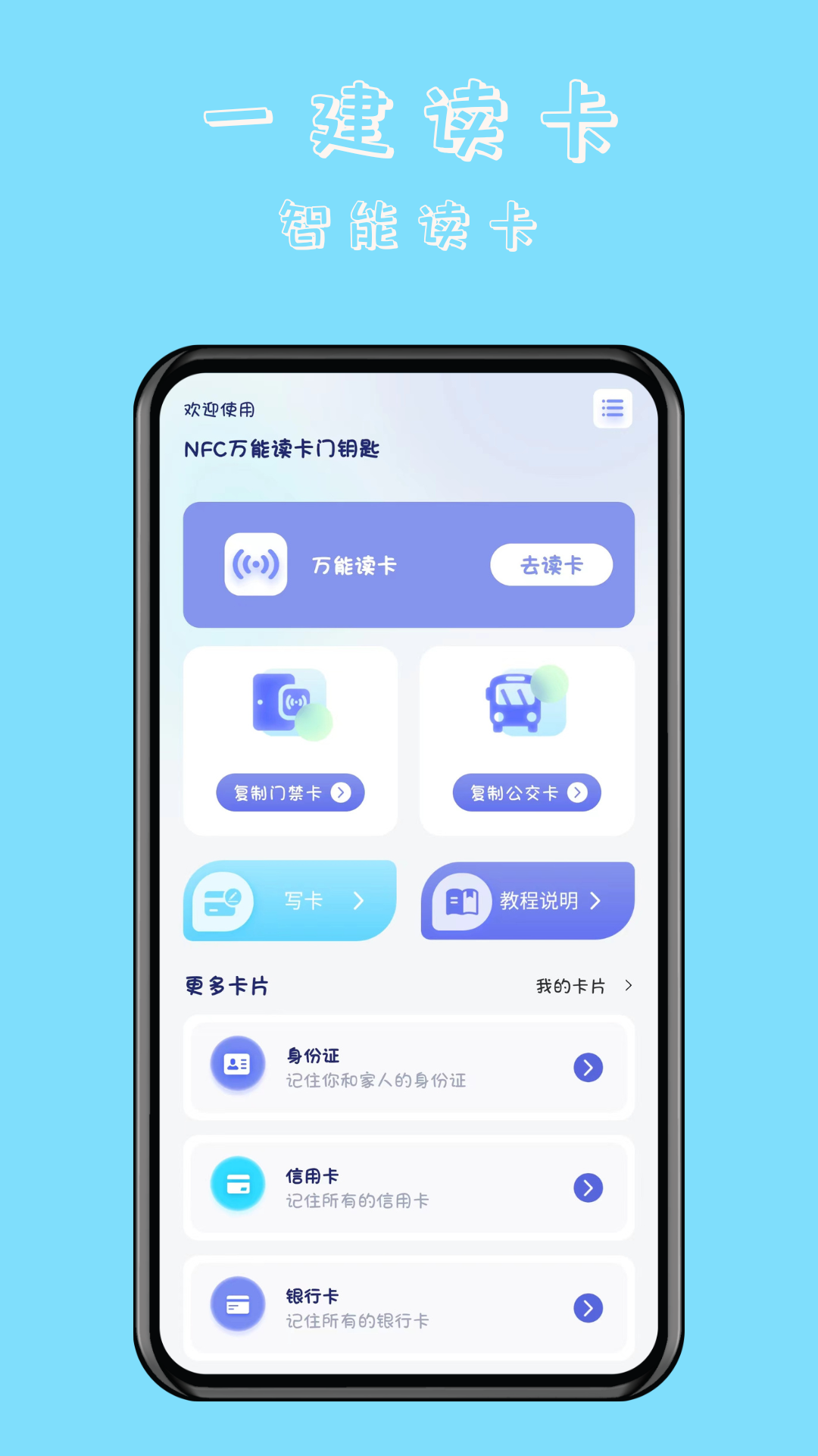 NFC万能读卡门钥匙图1