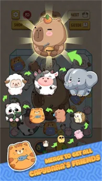 毛茸茸的水豚合并游戏图1