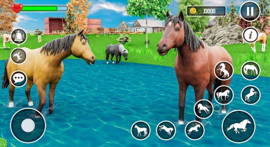 Wild Horse Family Life Game游戏