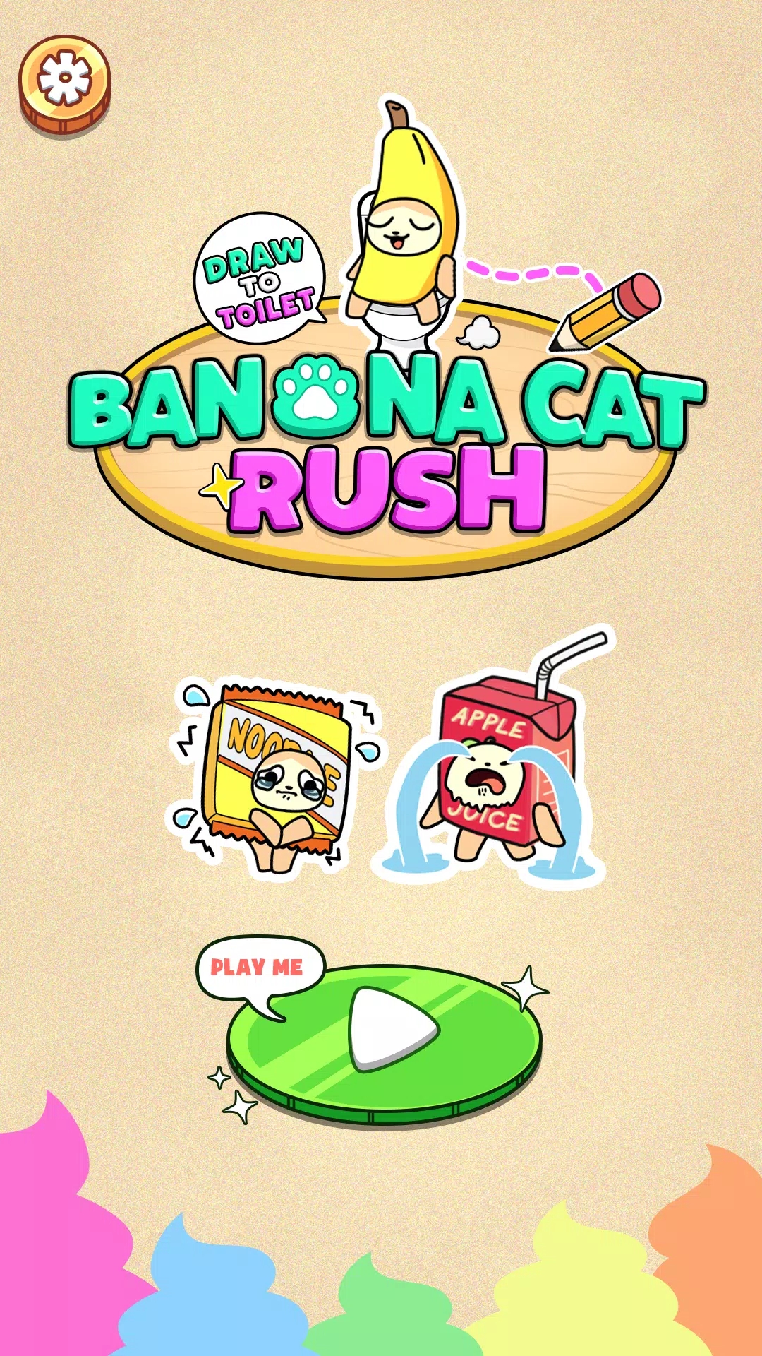 香蕉猫冲刺:冲到厕所Banana Cat Rush-Draw to Toilet