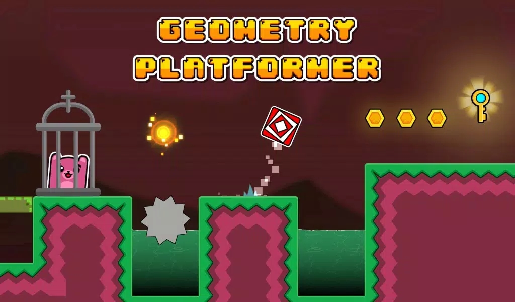 几何平台游戏:史诗般的跳跃Geometry Platformer: Epic Jump