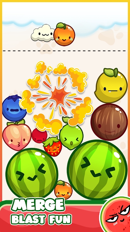 西瓜降落:混合水果爆破游戏Watermelon Drop