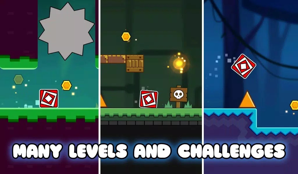 几何平台游戏:史诗般的跳跃Geometry Platformer: Epic Jump