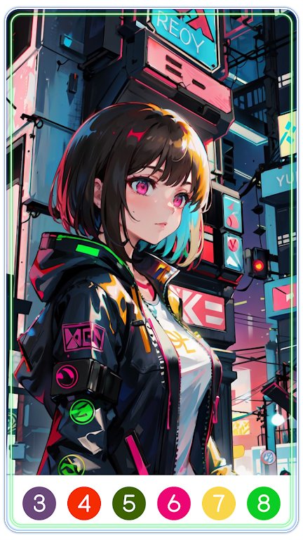 100张数字填色Zom 100 Paint by Number