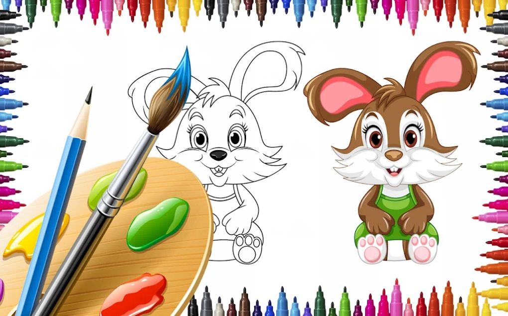 彩色绘画喷涂游戏Colour paint and drawing games