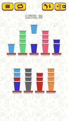 彩色杯子堆叠游戏CupStacker